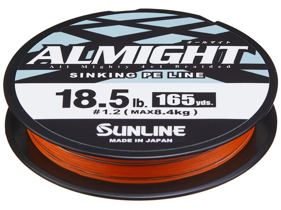 Sunline Almight Orange Sinking PE Braid