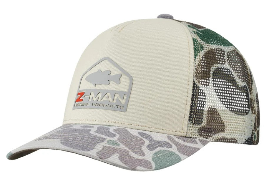 CAMO BASS TRUCKER HATZ