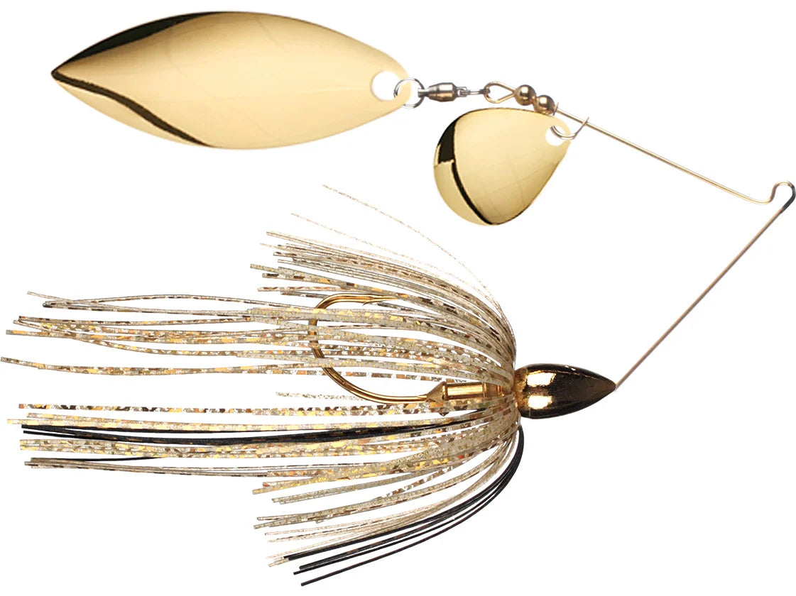 War Eagle Gold Spinnerbait Colorado/Willow 3/8"