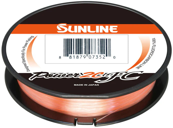 Sunline Power 2C Fc 22Lb 165Yd, Metered OrangeClear, 100 Flurocarbon
