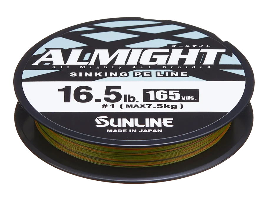 Sunline Almight Orange Y Olivo Sinking PE Braid