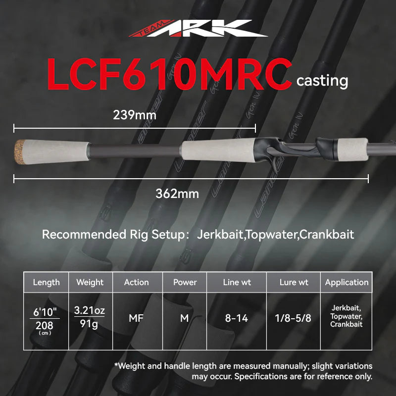 Ark Lancer Gen IV Series Rods Casting