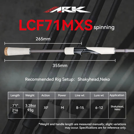 Ark Lancer Gen IV Series Rods Spinning