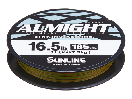 Sunline Almight Orange Y Olivo Sinking PE Braid